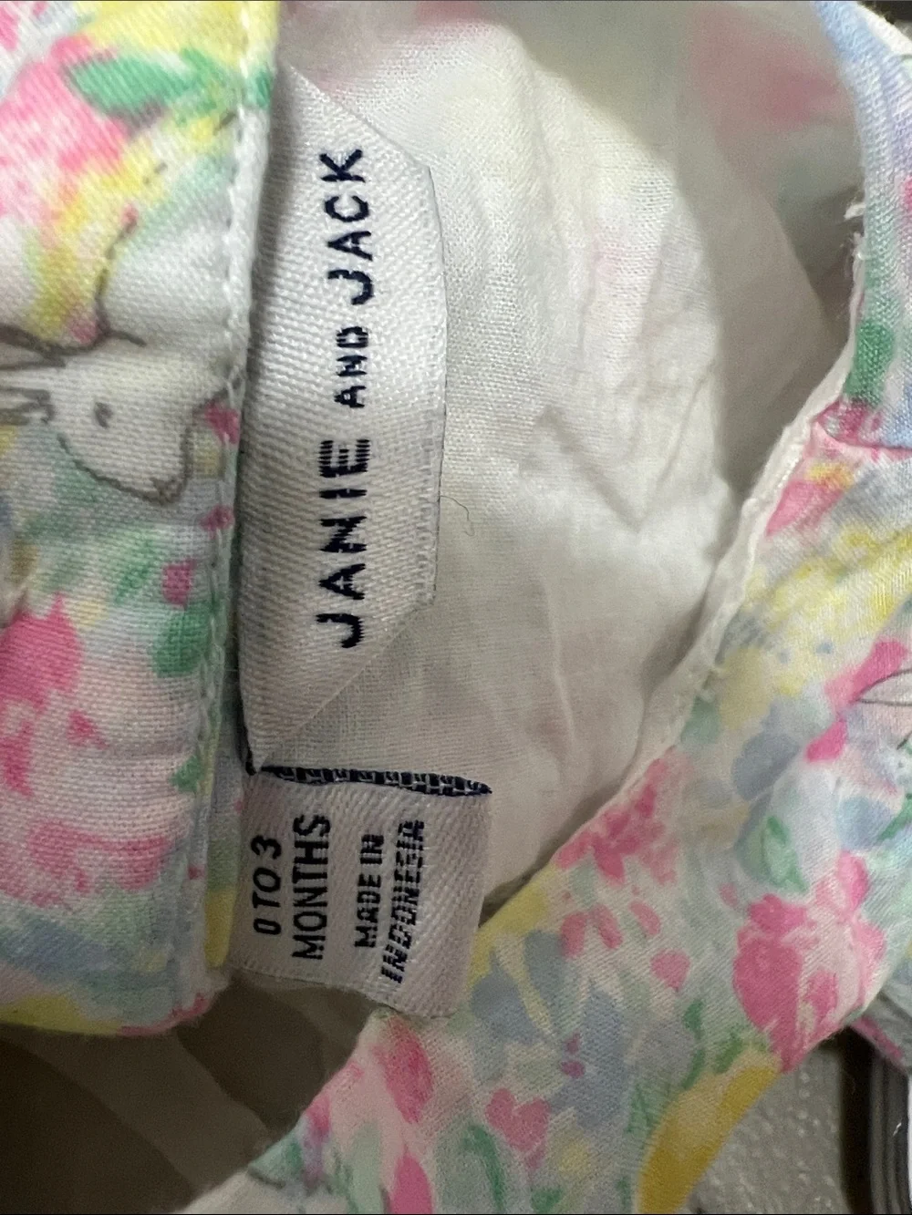 Janie and Jack Pastel Floral Ruffle Dress & Diaper Cover - Pink, Yellow, Blue